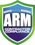 ARM Contractor Compliance shield logo.