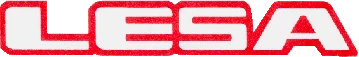 LESA company logo in red text.